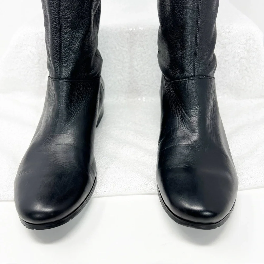Jessica Simpson riding boots black leather size 7.5 women’s